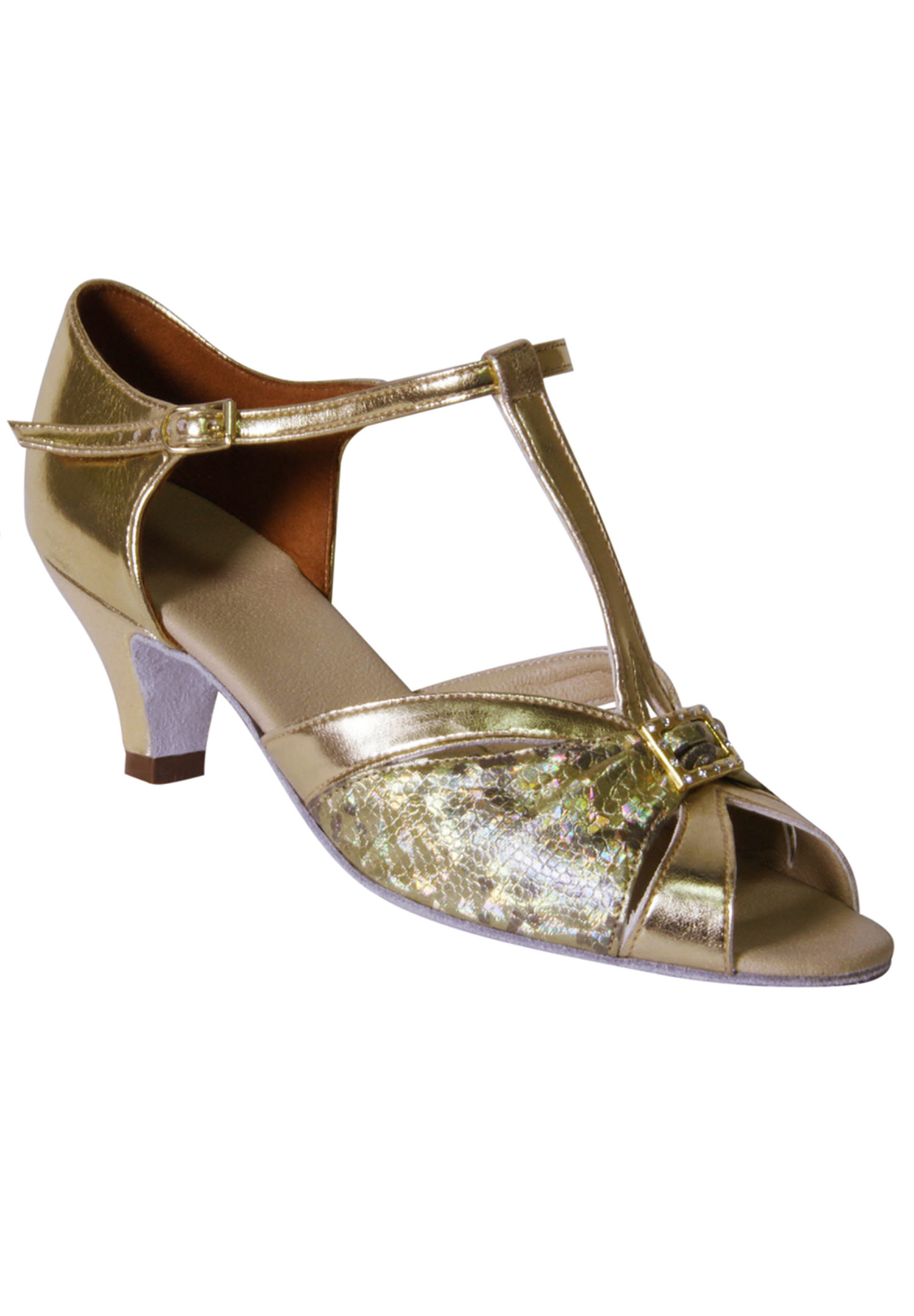 DSI Palermo Social Dance Shoes 5297-Gold Nubuck