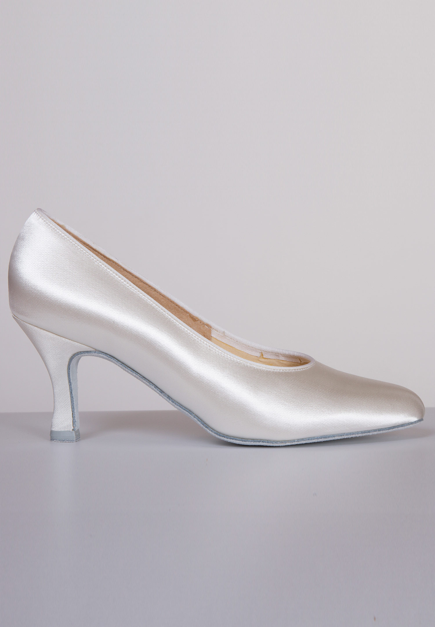 DSI Vienna Ballroom Shoes 5211-White Satin