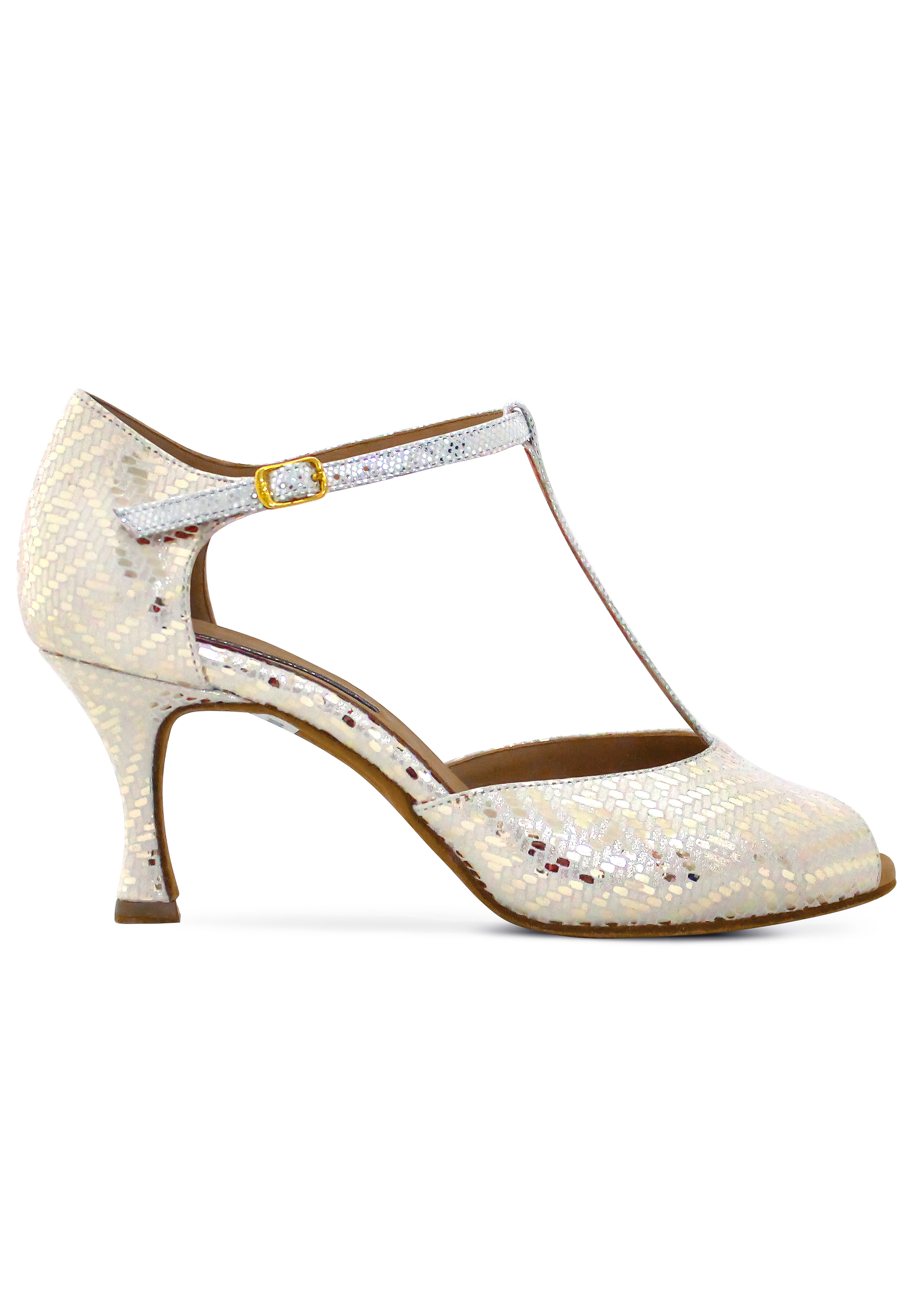 Dance Naturals Pellestrina Art. 24-Platinum Suede/Silver Fish