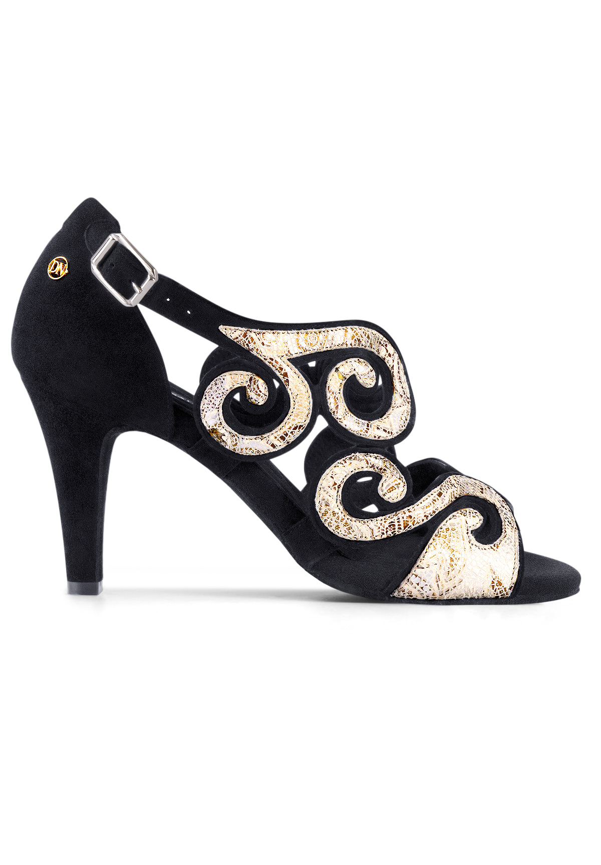 Dance Naturals Dolse Art. 85T-Black/Egypt Print Suede