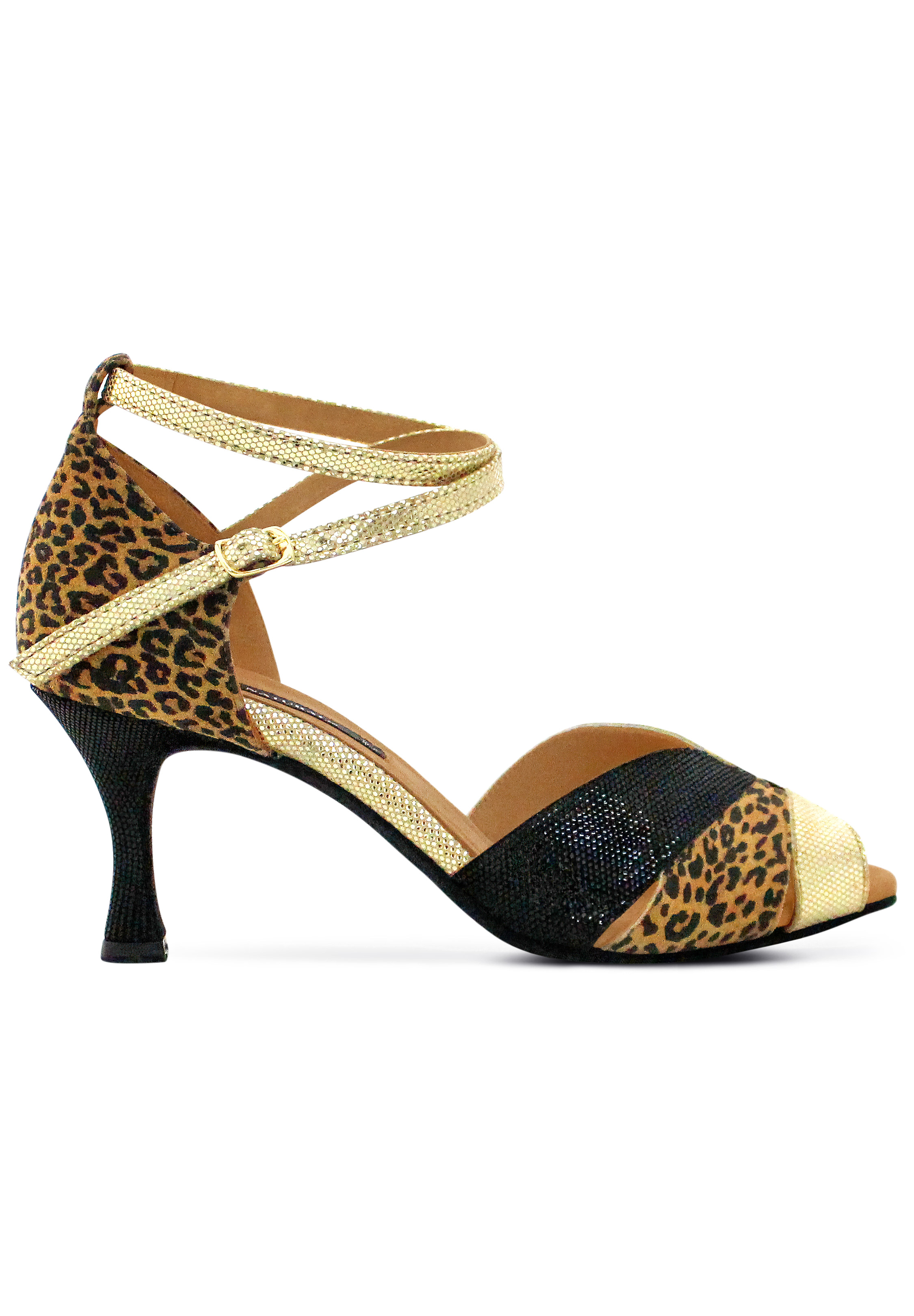 Dance Naturals Fogia Art. 273-Platinum Fish/Black Fish Leopard