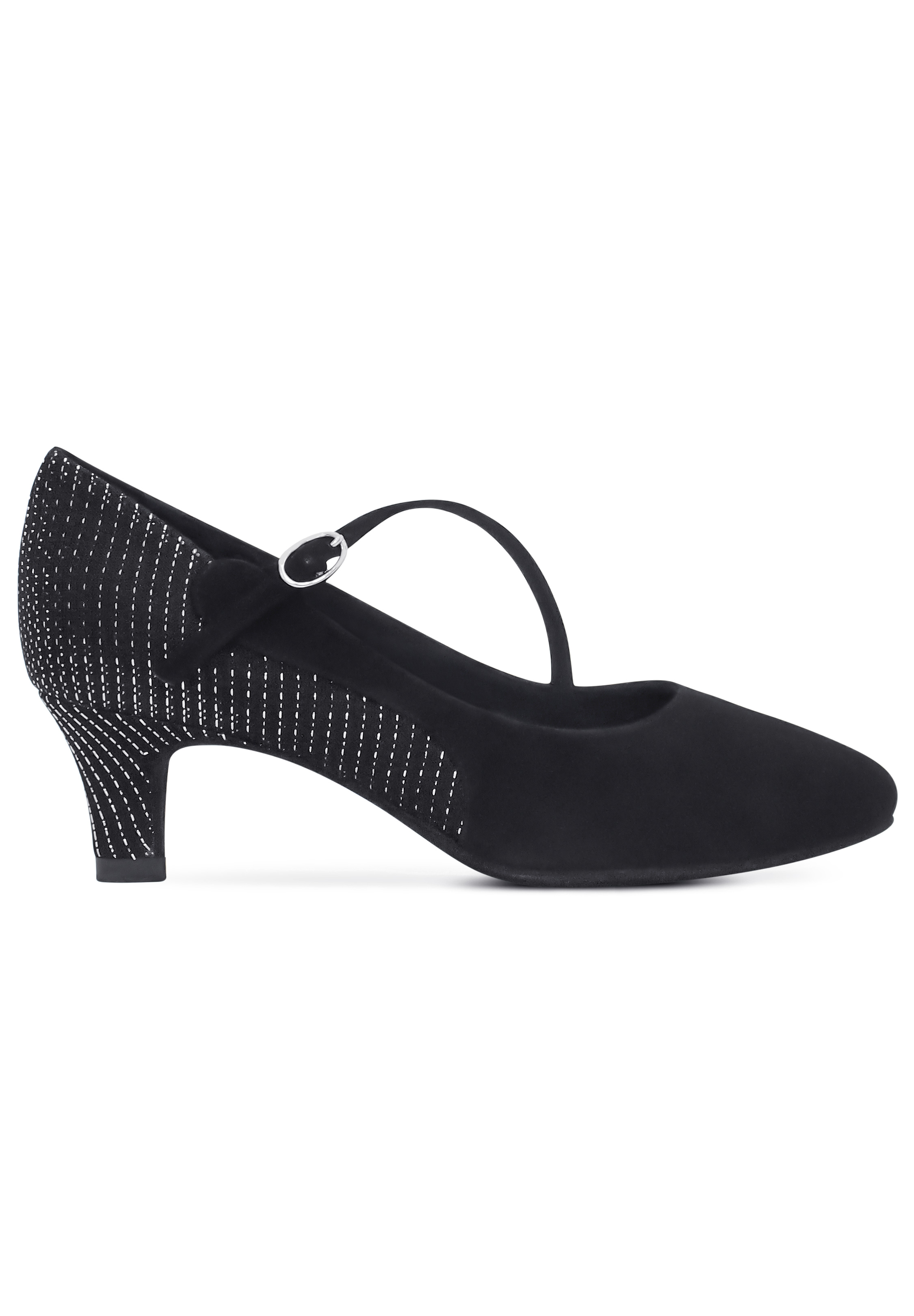 Dance Naturals Zenda Art. 91-Black Suede/Lame