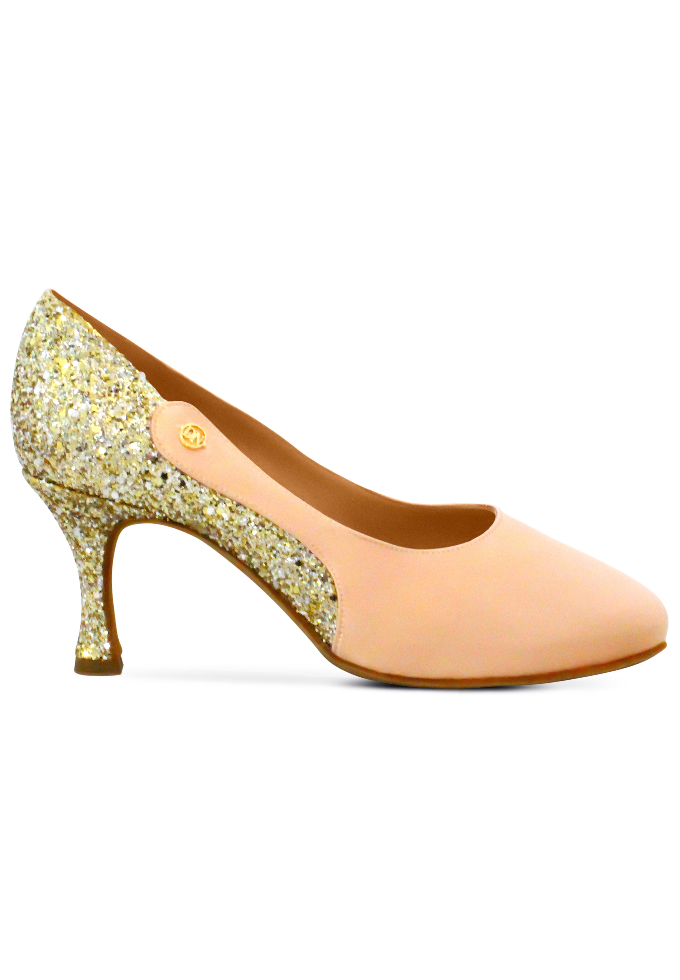 Dance Naturals Zenda Art. 91-Flesh Satin/Gold Glitter