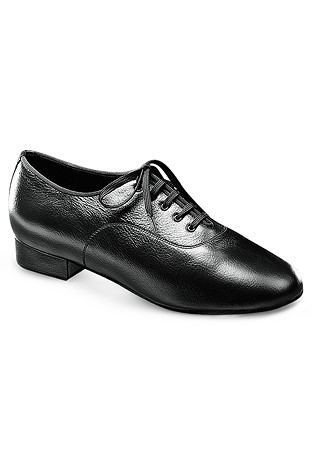Dance Naturals Mens Ballroom Shoes Art. 11-Black Leather