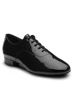 Dance Naturals Mens Ballroom Shoes Art. 11-Black Patent
