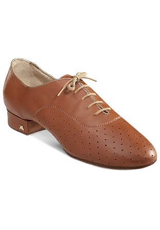 Dance Naturals Mens Ballroom Shoes Art. 127-Tan Leather