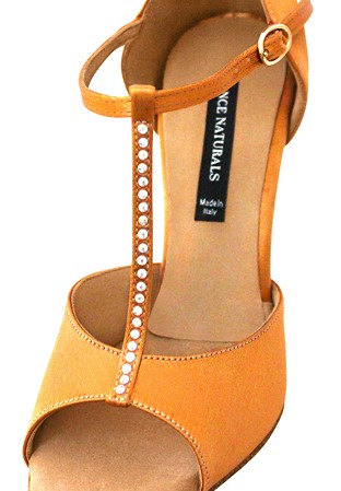 Dance Naturals Fenice Art. 200-Brown Satin/AB Sparkles