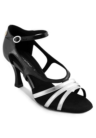 Dance Naturals Art. 66-White & Black Leather