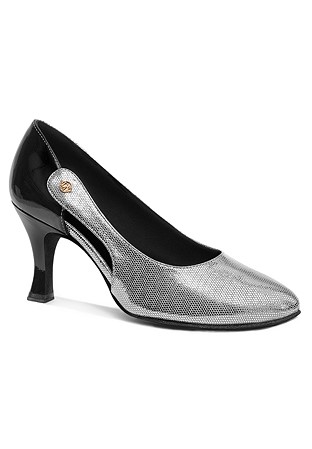Dance Naturals Moretta Art. 90 -Silver Fish & Black Patent