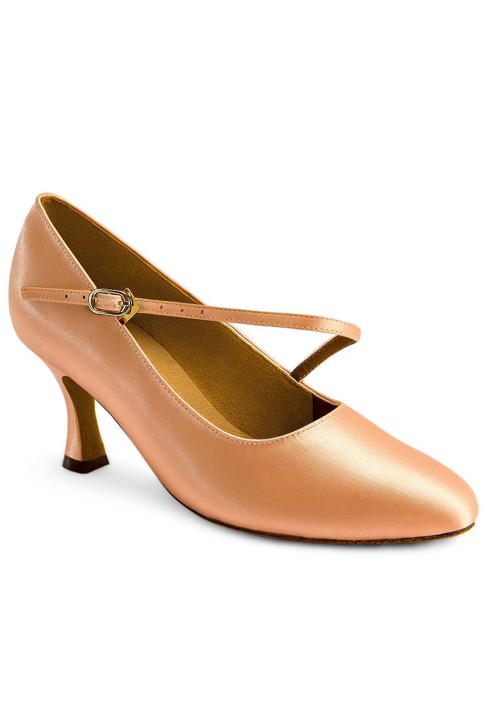 Dansport by International C2003 Ballroom Shoes-Flesh Satin