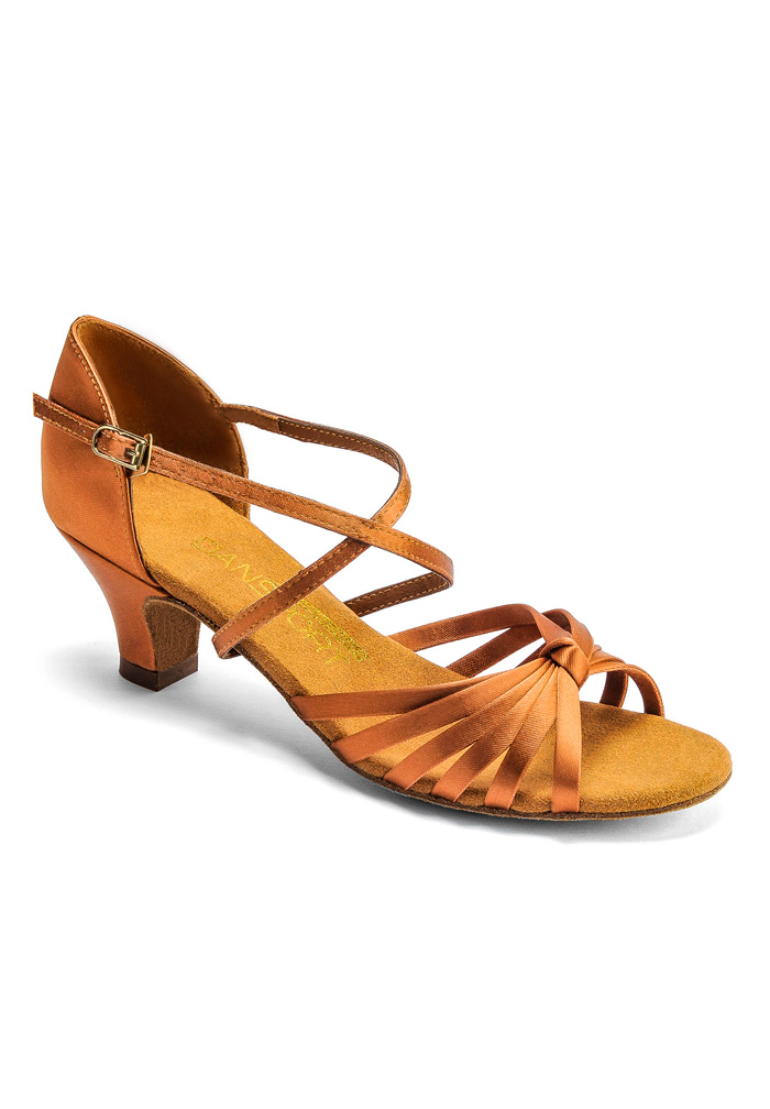 Dansport by International G1013 Latin Dance Shoes-Tan Satin