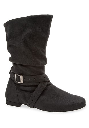 Diamant Ladies Dance Boots 202-005-615-Black Microfiber