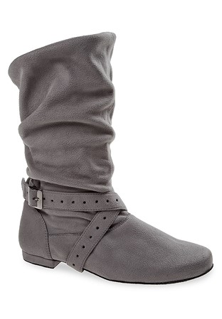Diamant Ladies Dance Boots 202-005-620-Grey Microfiber