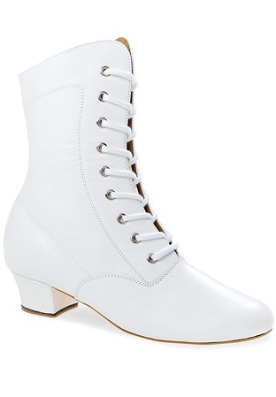 Diamant Ladies Dance Boots 208-334-033-Y-White Leather