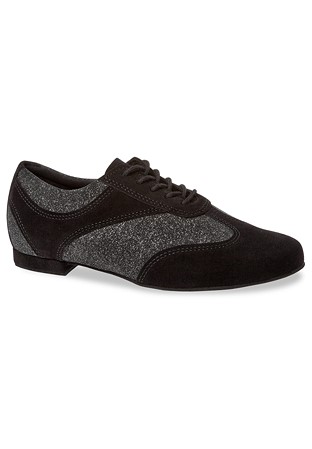 Diamant Ladies Practice Shoes 183-005-547-Black-silver Glitter