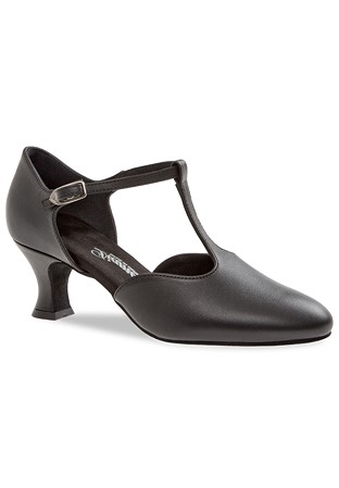 Diamant Ladies Social Shoes 053-006-034-Black Leather