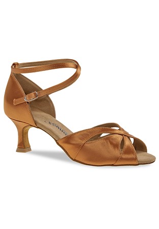 Diamant Latin Dance Shoes 141-077-379-Dark Tan Satin