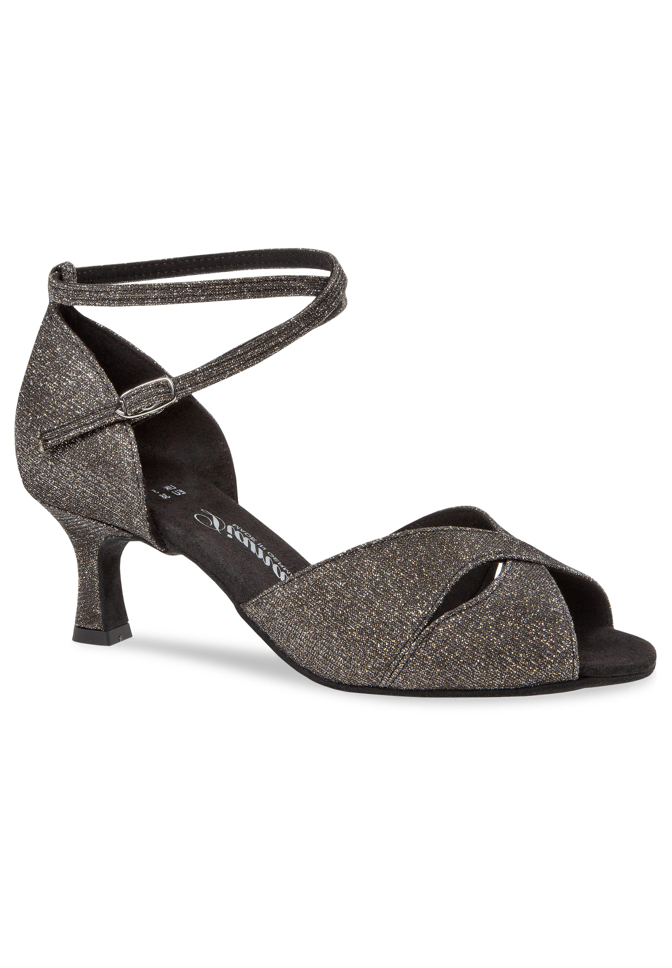 MGM-Joymod Womens Peep Toe Cross Strap Rhinestones Social Tango Ballroom Latin Modern Dance Shoes Wedding Party Sandals 