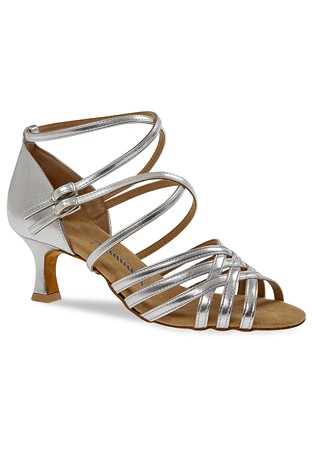 Diamant Latin Sandal for Ladies 108-077-013-Silver Synth