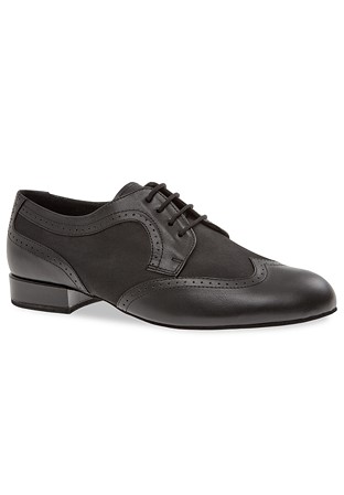 Diamant Mens Ballroom Dance Shoes 089-026-145-Black Leather / Nubuk