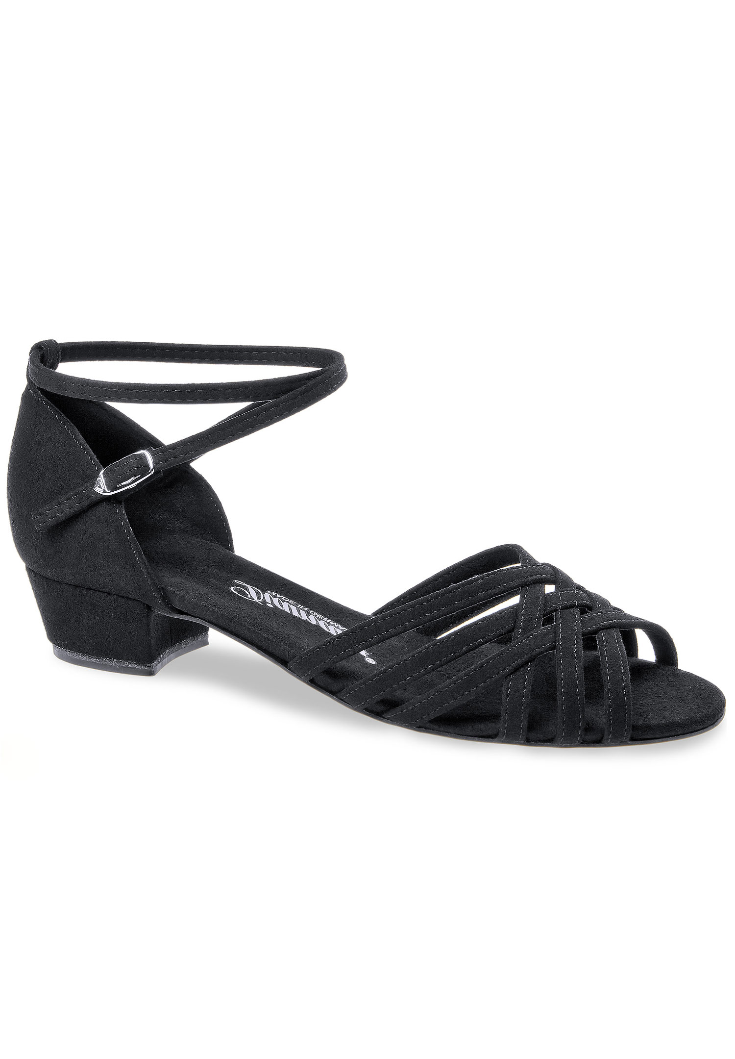 Diamant VarioSpin Ladies Latin Shoes 008-035-335-V-Black Microfiber