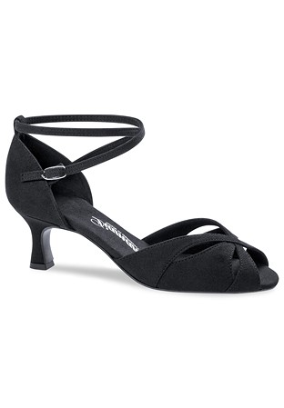 Diamant VarioSpin Ladies Latin Shoes 141-077-335-V-Black Microfiber