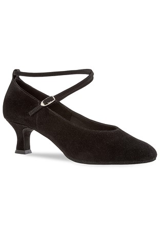 Diamant Womens Ballroom Shoes 075-068-001-Black Suede