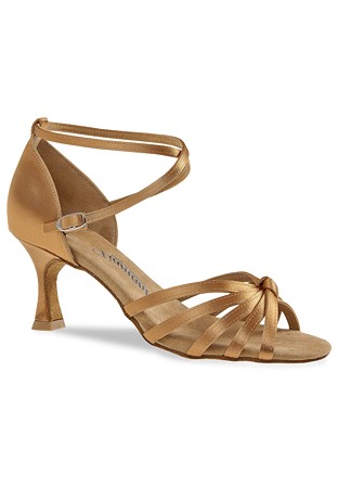 Diamant Womens Latin Shoes 109-087-087-Bronze Satin