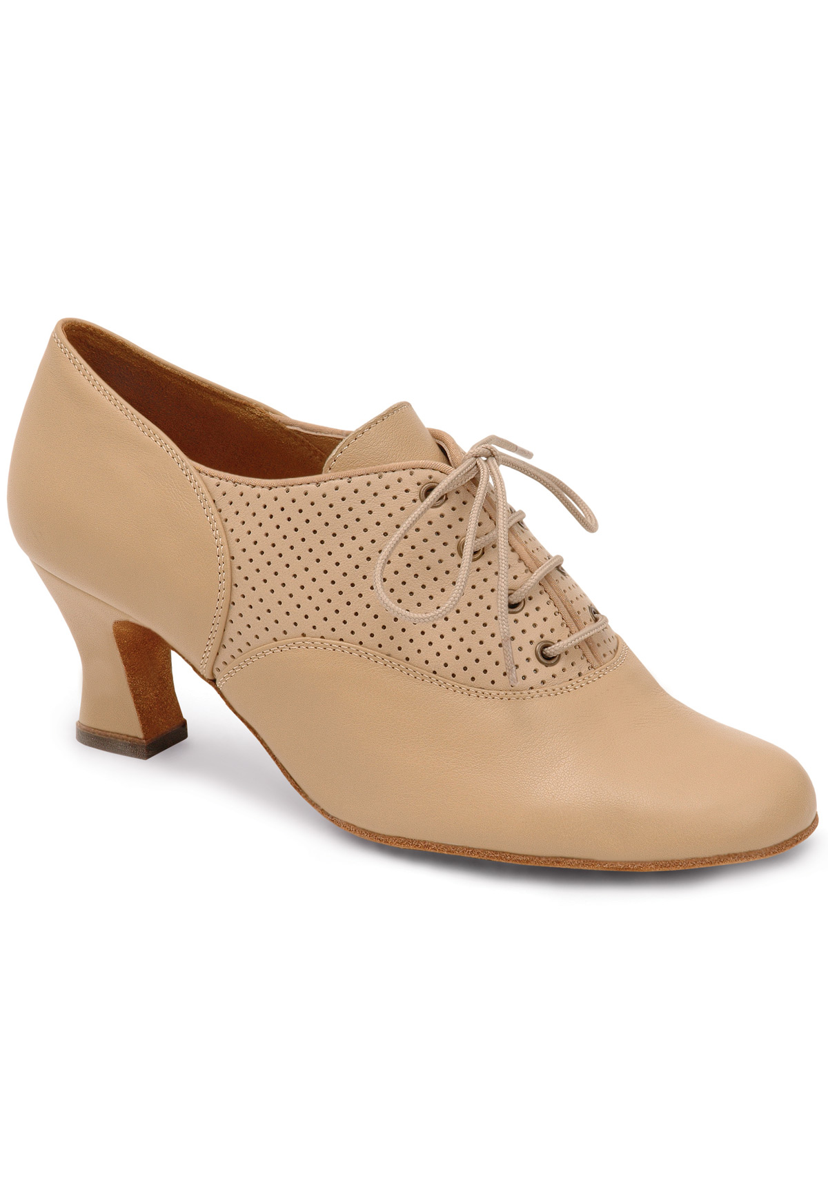 Eckse 130017 Gerda-Softy Beige Leather/Perfo Beige Leather