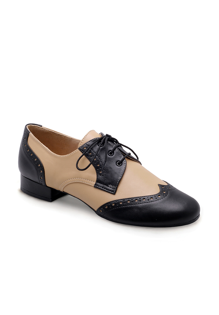 Eckse 180023 Luigi-TNG 001-Beige Leather/BLK Leather