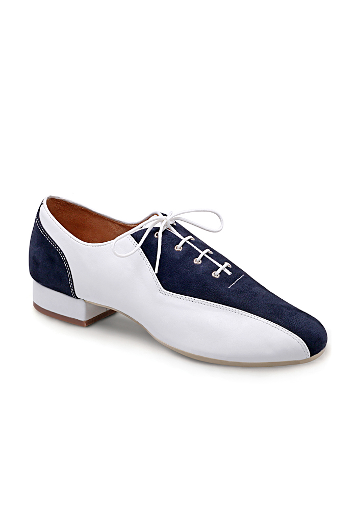 Eckse 180028 Logan-TNG 002-White Softy Leather/Blue Nubuck