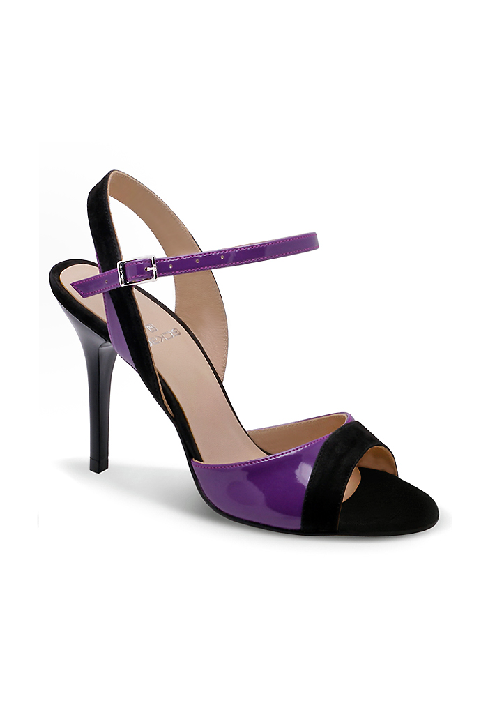 Eckse 190051 Rossina - TNG 005 / TL-09034-BLK Nubuck/Violet Patent