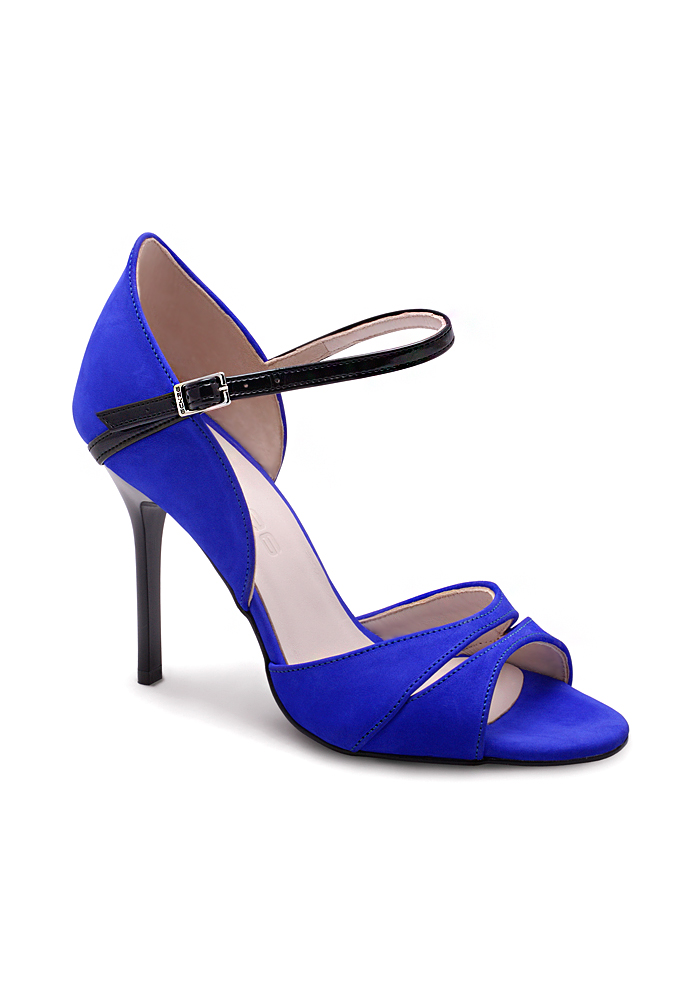 Eckse 190065 Leah - TNG 004 / TA-09034-Deep Blue Nubuck/BLK Patent Leather