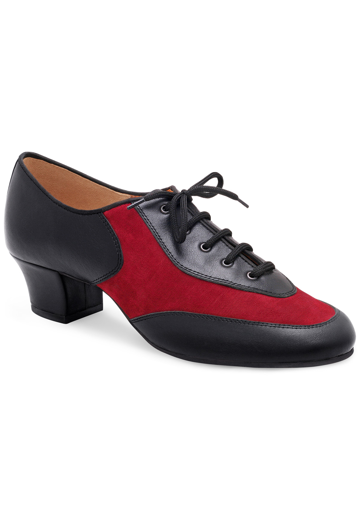 Eckse 190083 Megan-TNG 004-Black Leather/Bordo Nubuck