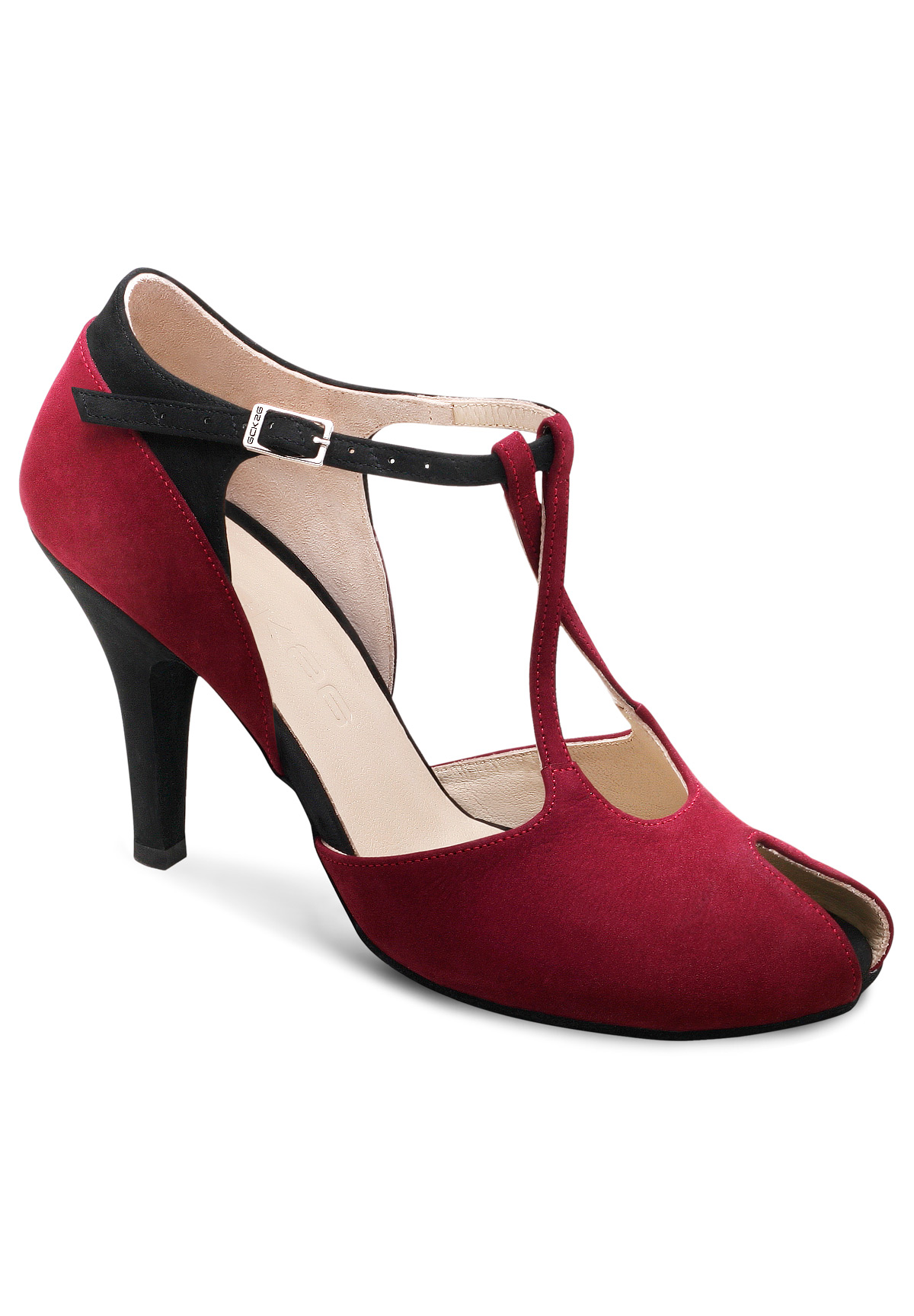 Eckse 200014 Barbara-S 004 / 09034-Claret Nubuck/Black Velor