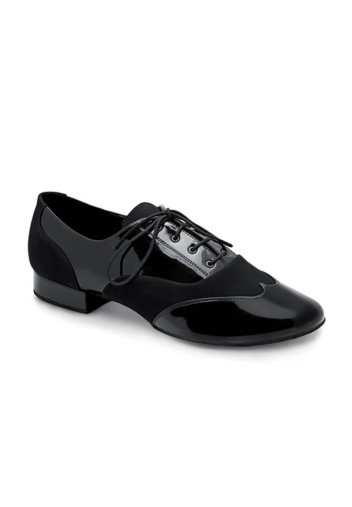 Eckse 250007 Palermo-BLK Patent Artificial Leather/BLK Nubuck