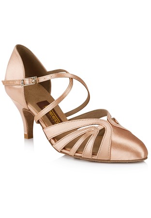 Freed of London Alex P One Smooth Dance Shoes-Dark Tan Satin
