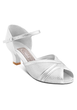 Freed of London Amethyst Social Dance Shoes-Silver