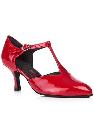 Freed of London Angel Social Dance Shoes-Red Patent