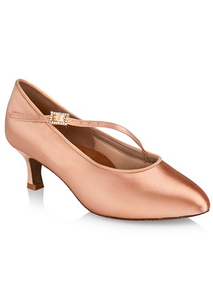 Freed of London Clara Ballroom Dance Shoes-Peach Satin