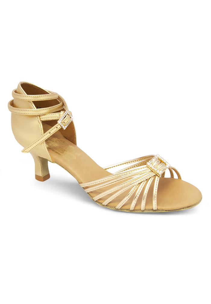 Freed of London Juliette Latin Dance Shoes-Gold PU