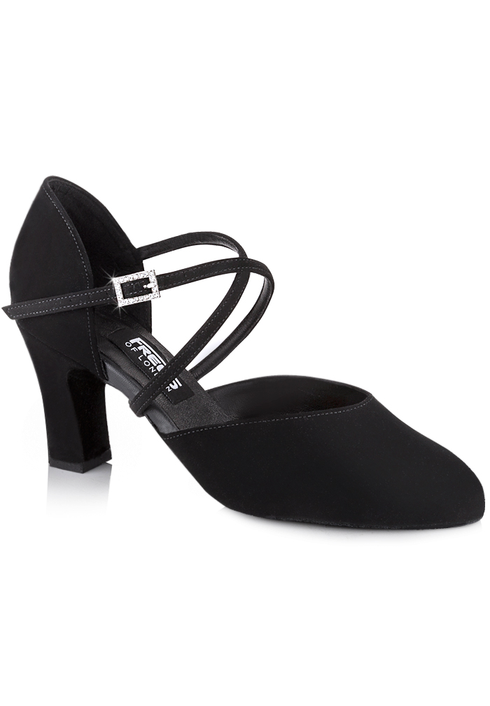 Freed of London Kimberley Social Shoes-Black Nubuck