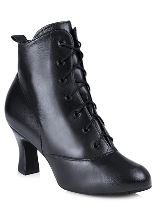 Freed of London Low Cut Dance Boots-Black Leather