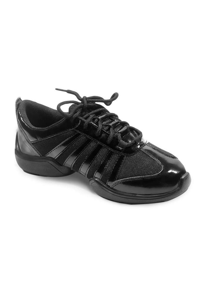 Freed of London Low Profile Dansneaker-Black/Black Patent