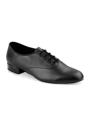 Freed of London Mens Ballroom Dance Shoes Modern MLB-Black Leather