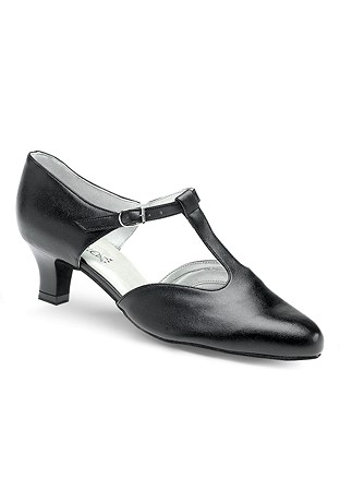 Freed of London Moonstone Social Dance Shoes-Black Leather