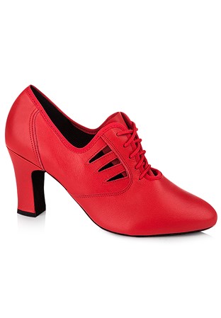 Freed of London Naples Practice Shoes-Red Leather
