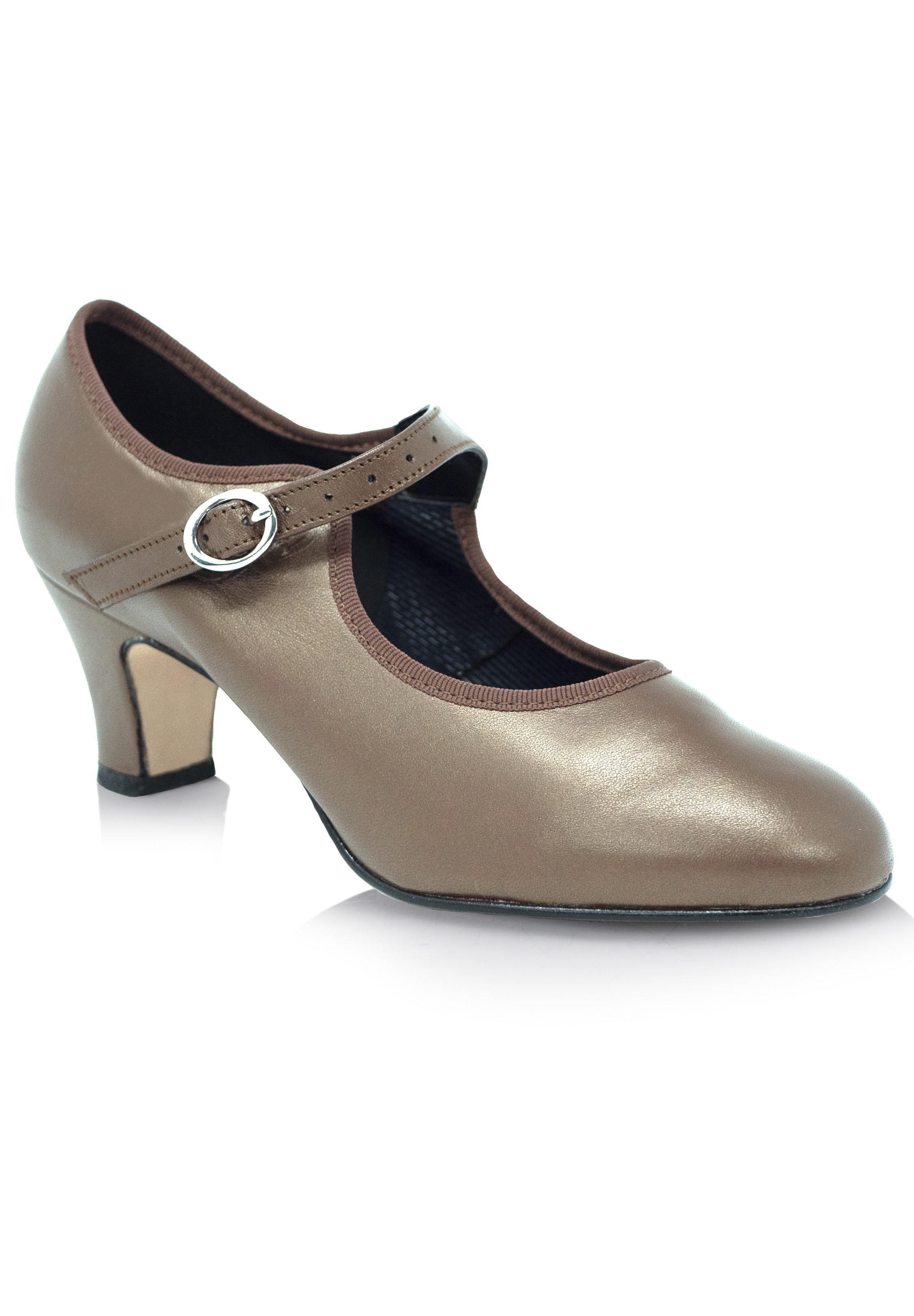 Freed of London Show2 Ballroom Dance Shoes-Brown Leather