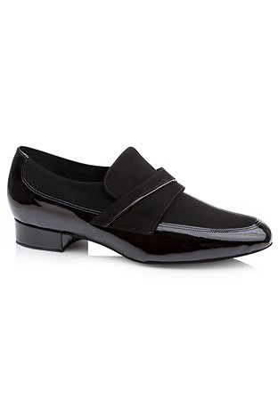 Freed of London Swayze Ballroom Shoes-Black Patent/Black Nubuck