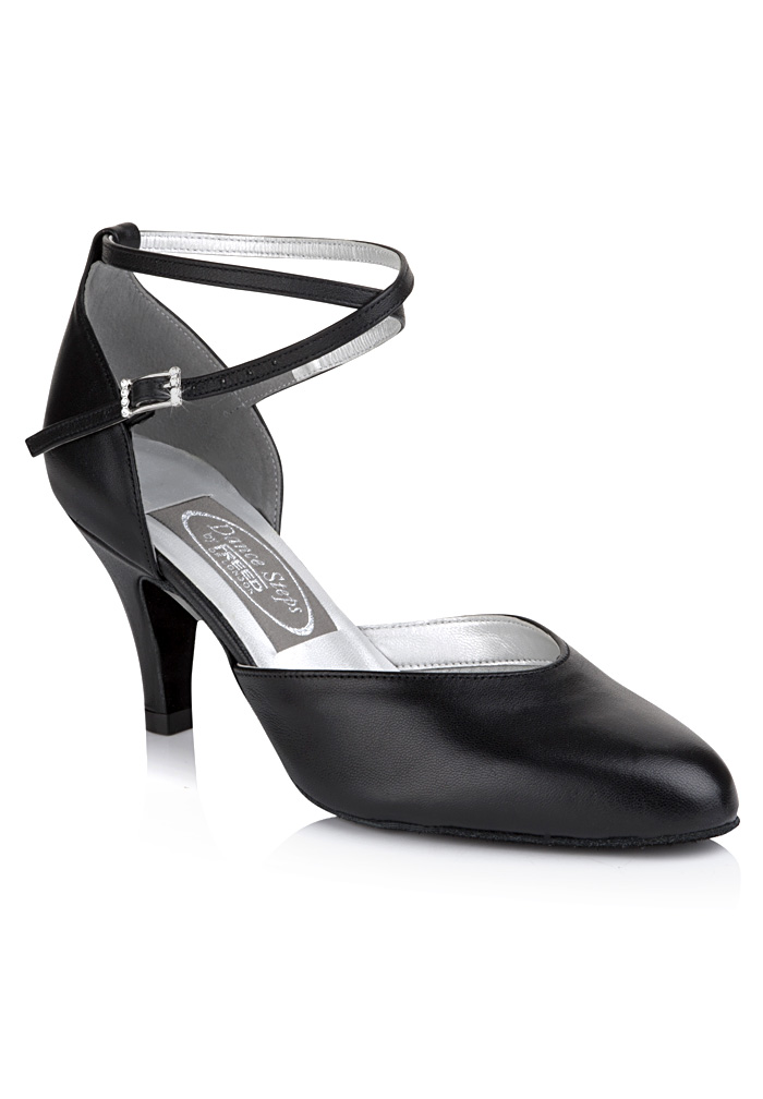 Freed of London Tiffany Social Dance Shoes-Black Leather